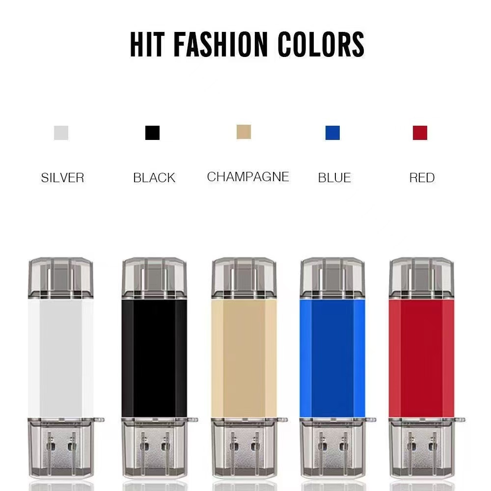 Multi color OTG type C usb with customized logo 128GB 64GB 32GB